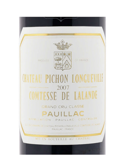 CHATEAU PICHON LONGUEVILLE COMTESSE DE LALANDE 2007 PAUILLAC FRANCIA