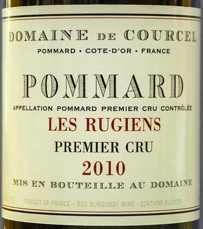 DOMAINE DE COURCEL LES RUGIENS 2010 POMMARD PREMIER CRU FRANCIA