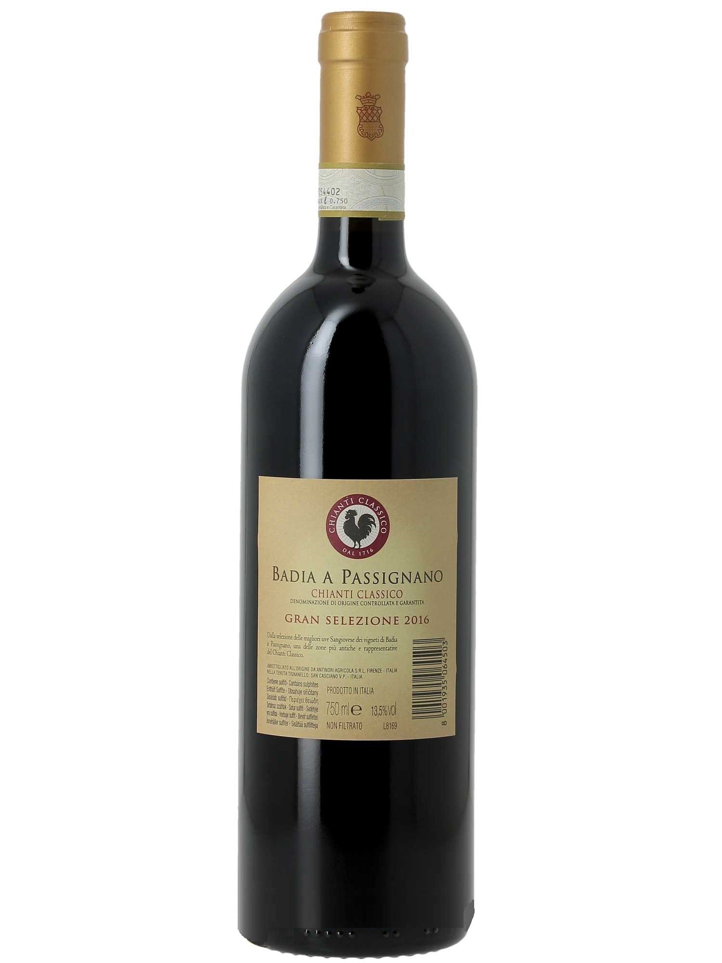 Marchesi Antinori Badia a Passignano 2016 Chianti Classico Gran Selezione DOCG Toscana