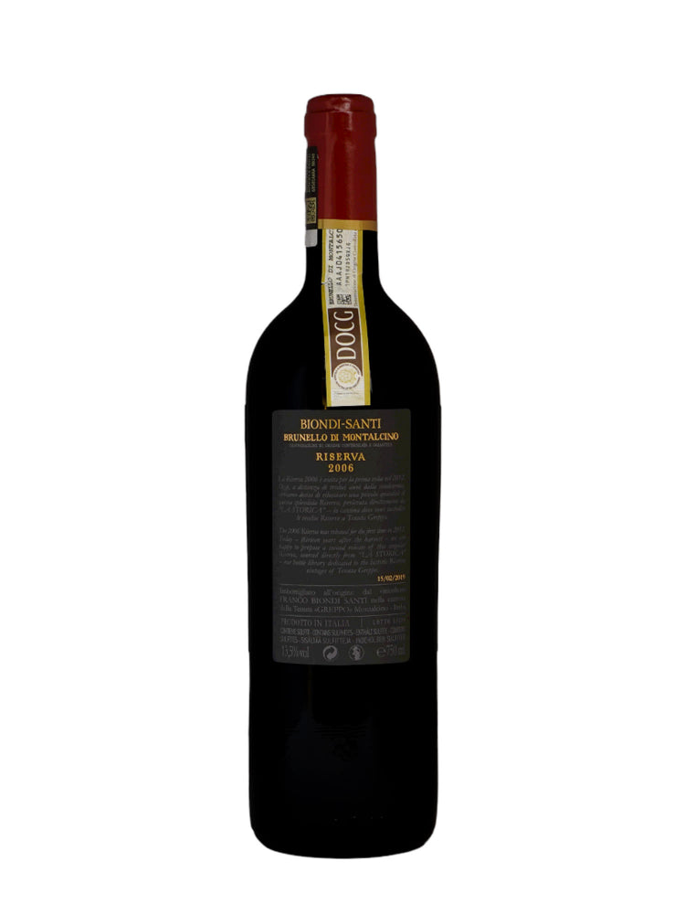 Biondi Santi Tenuta Greppo Riserva 2006 Brunello di Montalcino DOCG Toscana