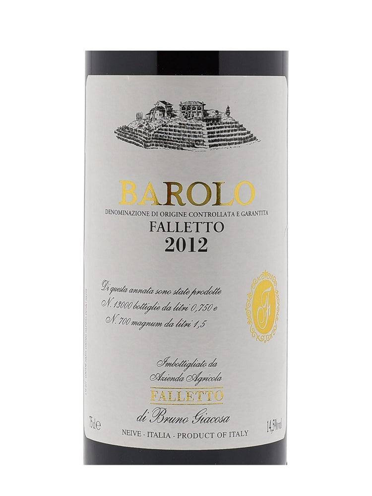 Falletto di Bruno Giacosa Falletto 2012 Barolo DOCG Piemonte