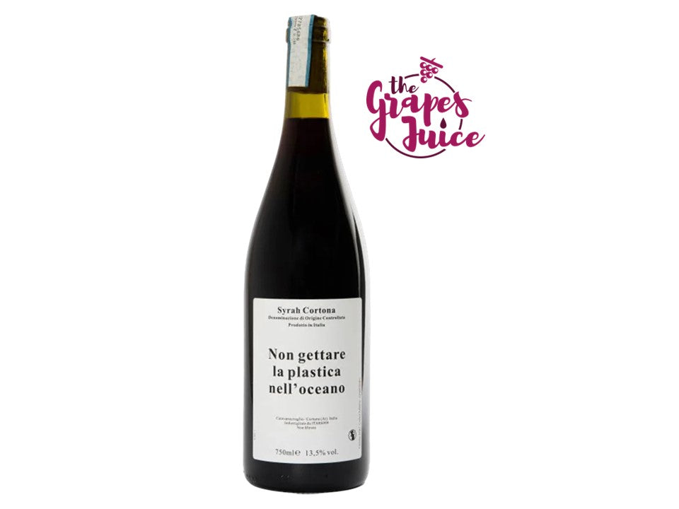 Caravanserraglio Non Gettare la Plastica nell'Oceano Syrah 2022 Cortona Toscana