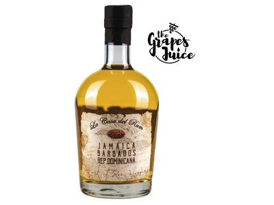LA CASA DEL RUM N. 4 BLENDED RUM JAMAICA BARBADOS REP. DOMINICANA