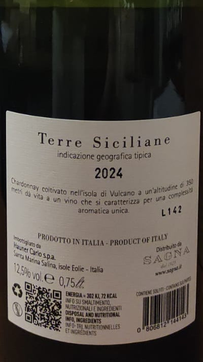 HAUNER VULCANOBIANCO 2024 TERRE SICILIANE IGT SICILIA