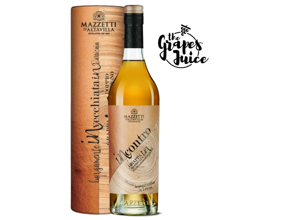 Mazzetti d'Altavilla Incontro Invecchiata in Barriques Grappa di Nebbiolo da Barolo e Barbaresco Piemonte