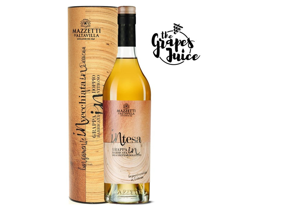 Mazzetti d'Altavilla Intesa Invecchiata in Barriques Grappa Brachetto - Dolcetto Piemonte