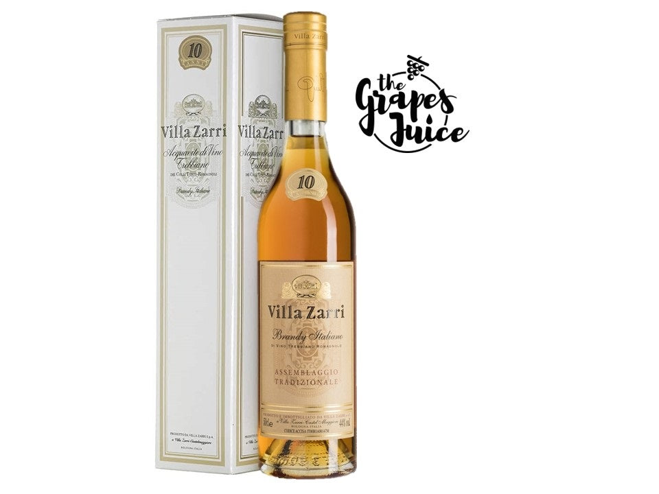 Villa Zarri Brandy Italiano Assemblaggio Tradizionale 10 Anni