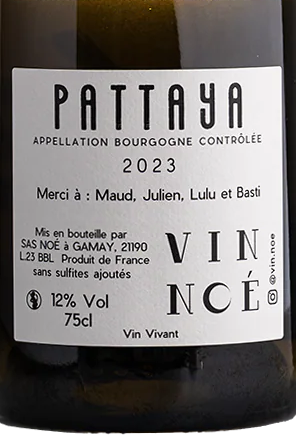 Vin Noe Bourgogne Blanc Pattaya 2023 Burgundy France