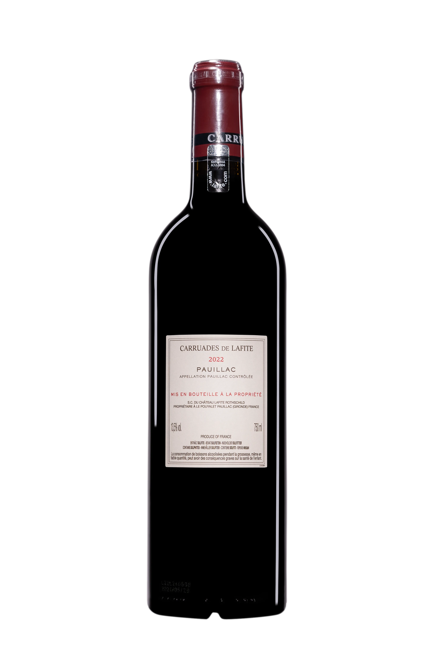 CHATEAU LAFITE ROTHSCHILD CARRUADES DE LAFITE 2022 PAUILLAC FRANCIA