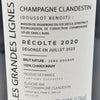 Clandestin Les Grandes Lignes Brut Nature 2020 Champagne Francia