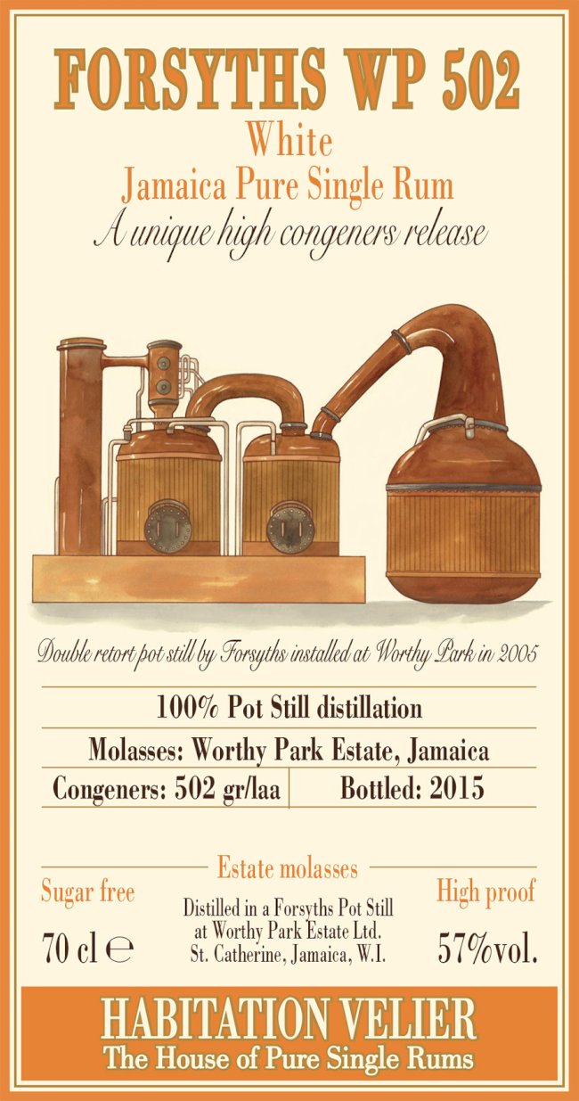 Habitation Velier Forsyths WP 502 Single White Rum Jamaica