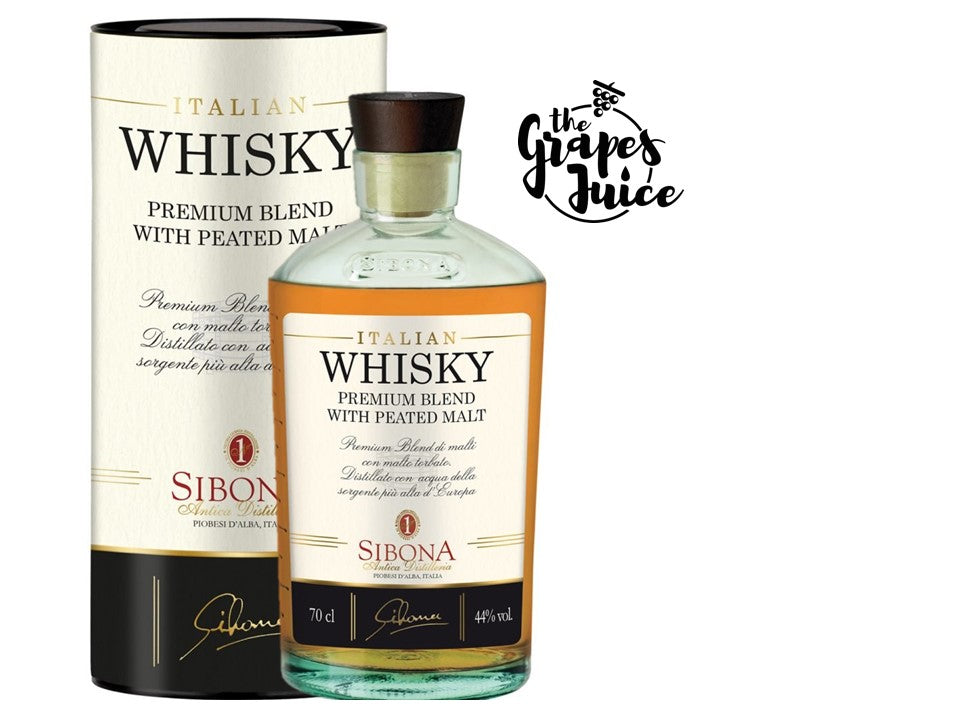 SIBONA PREMIUM PEATED BLENDED MALT WHISKY PIEMONTE ITALIA