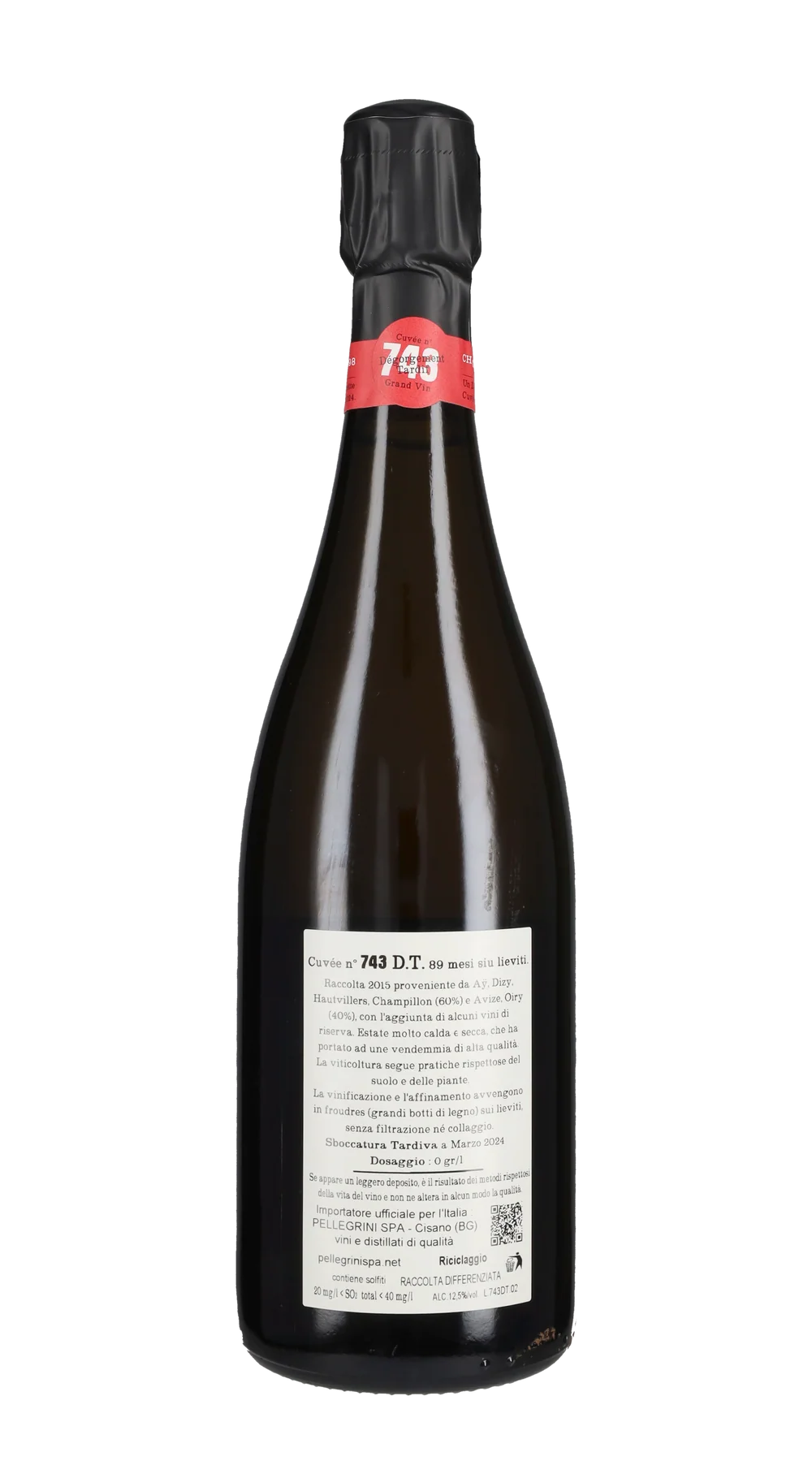 Jacquesson Cuvée 743 Dégorgement Tardif Brut Nature Champagne Francia