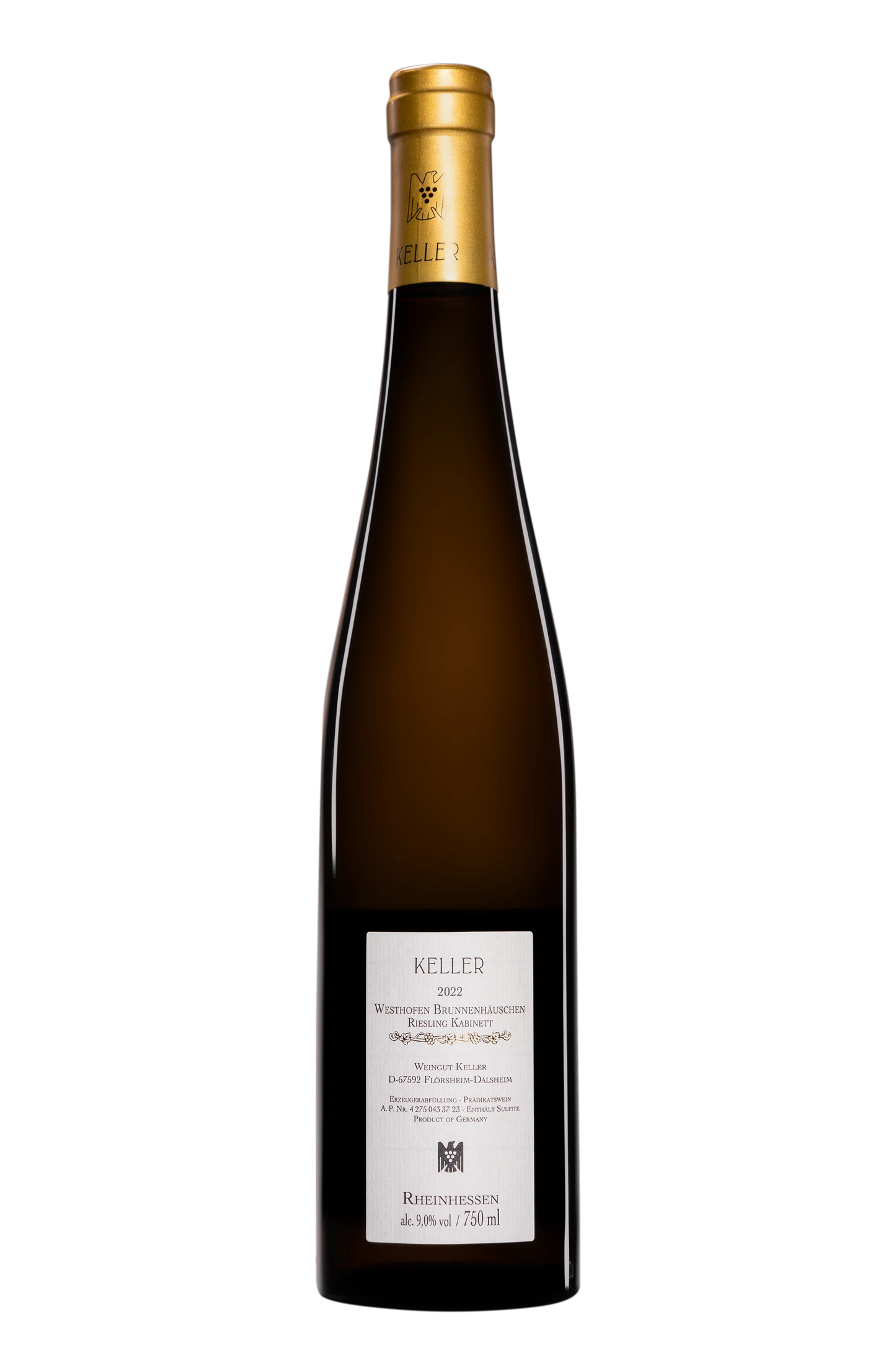 WEINGUT KELLER WESTHOFENER BRUNNENHAUSCHEN ABTS ERDE RIESLING KABINETT 2022 RHEINHESSEN GERMANIA