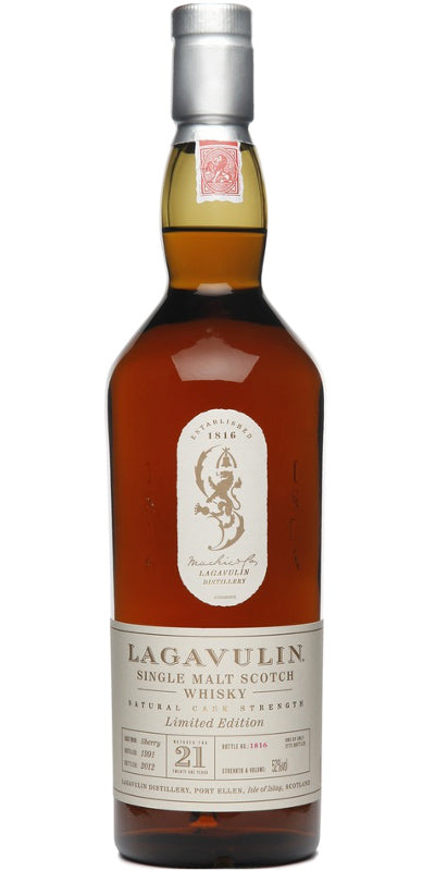 Lagavulin 1991 21 Y.O. Scotch Whisky Single Malt Natural Cask Strength Limited Edition