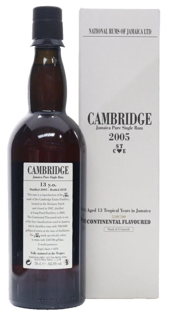 National Rums of Jamaica Cambridge STCE Long Pond 2005 13 Y.O. Pure Single Rum