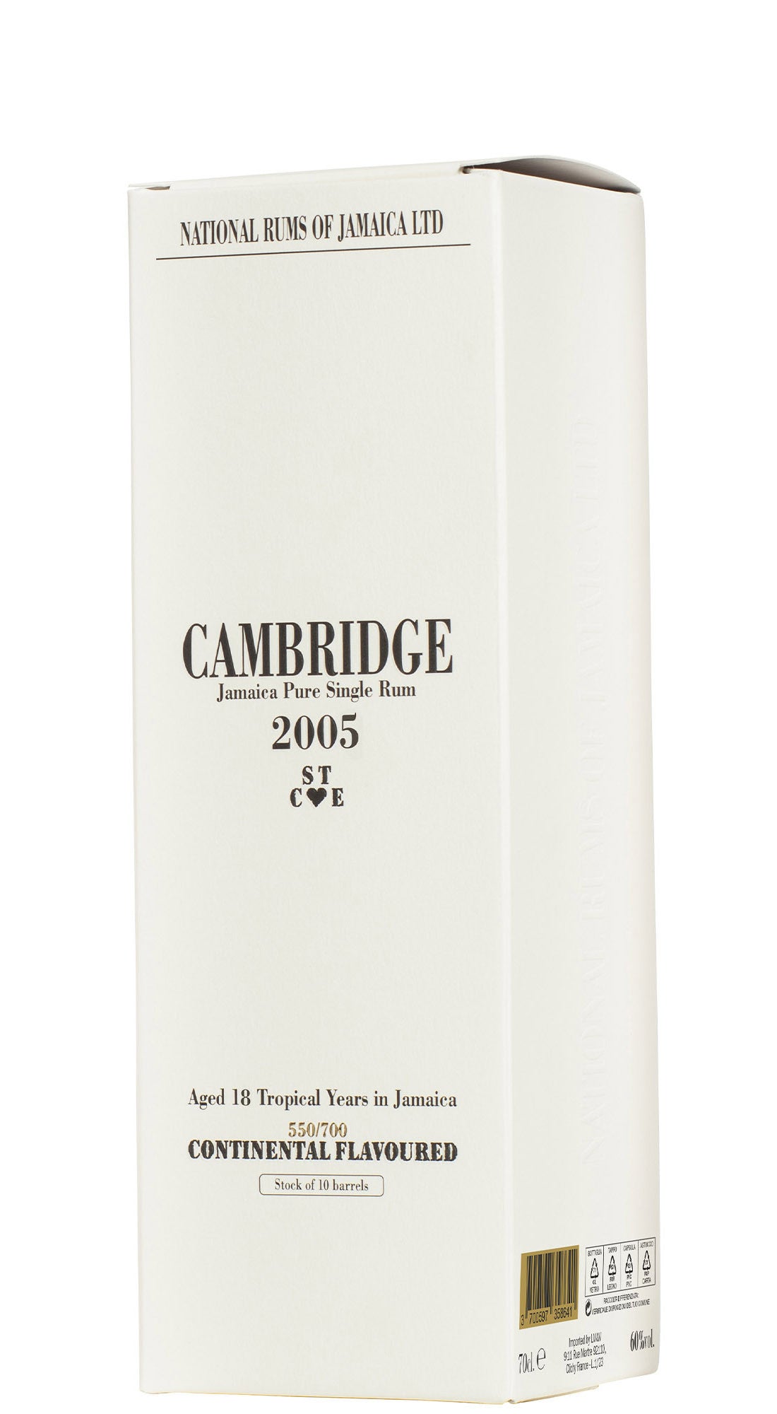 National Rums of Jamaica Cambridge STCE Long Pond 2005 18 Y.O. Pure Single Rum