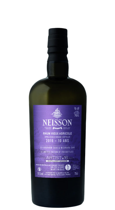 Neisson 2016 10 Y.O. Bourbon & Mizunara Oak Cask Artist Serie #16 Rhum Agricole Martinique