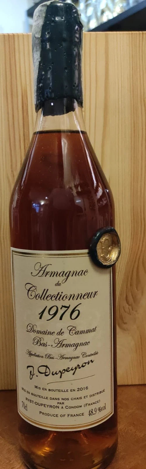 DUPEYRON ARMAGNAC DU COLLECTIONNEUR 1976 DOMAINE DE CAMMAT BAS ARMAGNAC FRANCIA